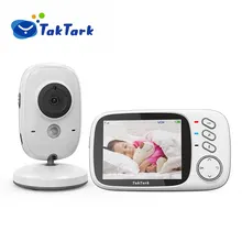 TakTark 3.2 Inch Wireless Video Baby Monitor With Lullabies Auto Night Vision Two Way Intercom Temperature Monitoring Babysitter