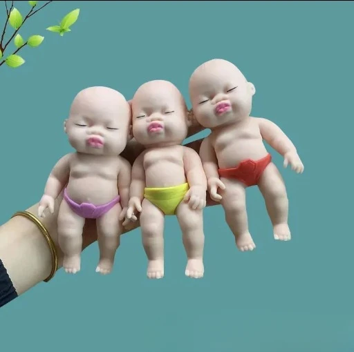 Decompression Black Doll Pinch Fun African Palm Small Doll Strange