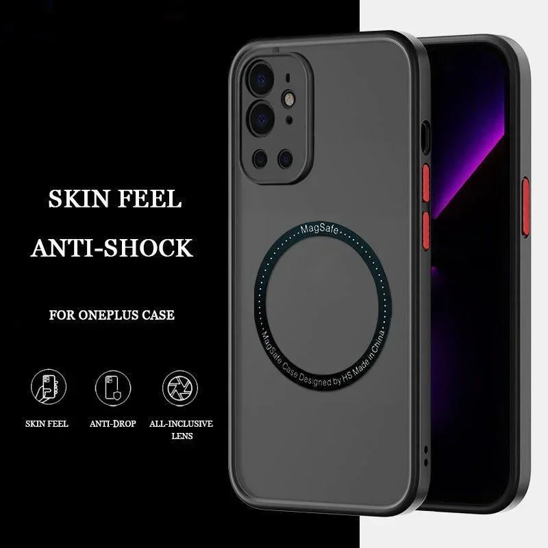 Luxury Matte Clear MagSafe-Compatible Shockproof Wireless Charging Case