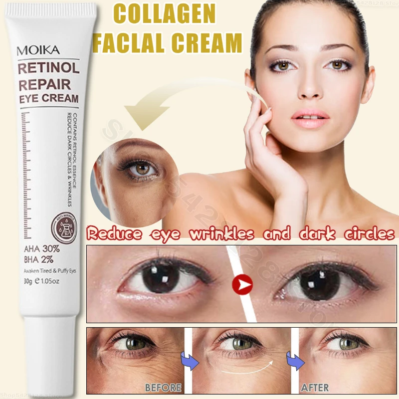 

Anti Wrinkle Eye Cream Retinol Fade Fine Lines Anti-dark Circles Remove Eye Bags Anti-aging Firming Eye Serum