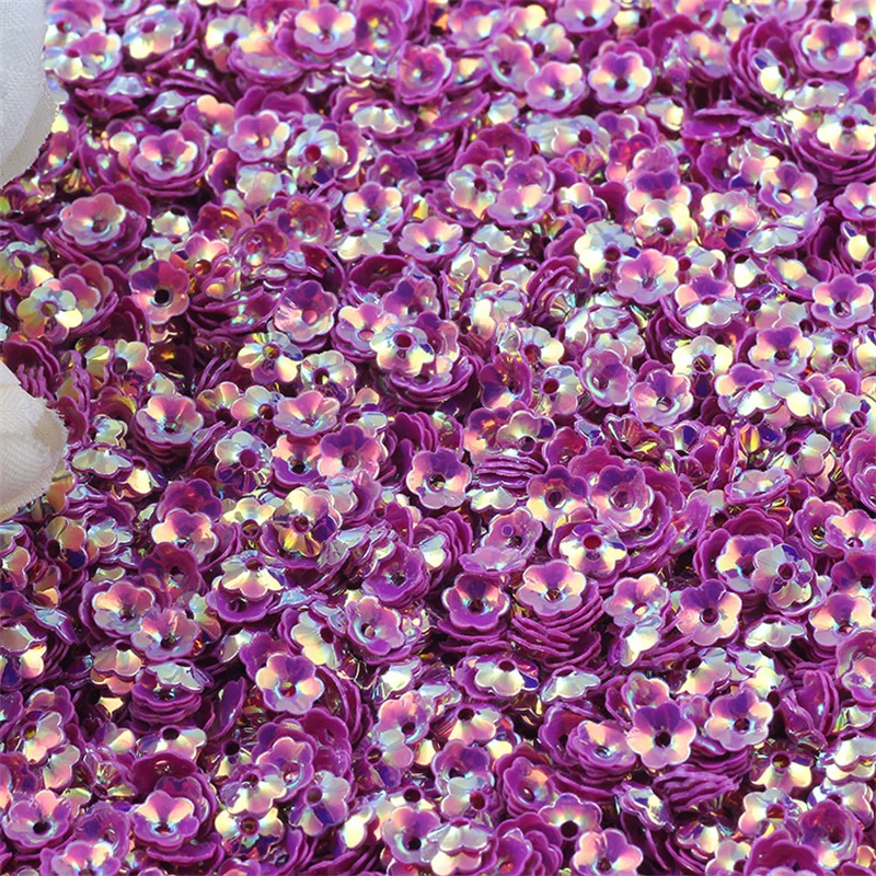 6mm Mix Cup Flower Sequins Paillettes for Crafts Glitter Confetti Nails Art Decoration Sequin DIY Sewing Accessories