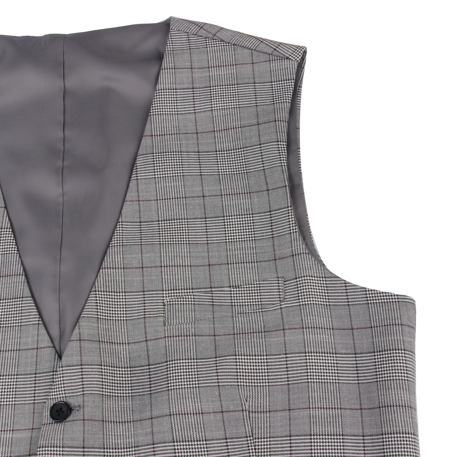 Grey Glen Check Mens Vest Men Custom Made Waistcoat Wedding Vest For Men Gilet Homme Gilet Sans Manche Homme Gilet Costume Homme