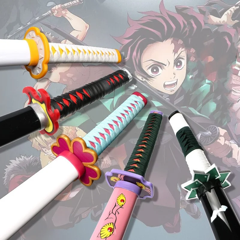 40Cm Kimetsu No Yaiba Sword Demon Slayer Spade Arma Anime Cosplay Metal Katana Puntelli Spade Decorative Regali Di Giocattoli Di Natale