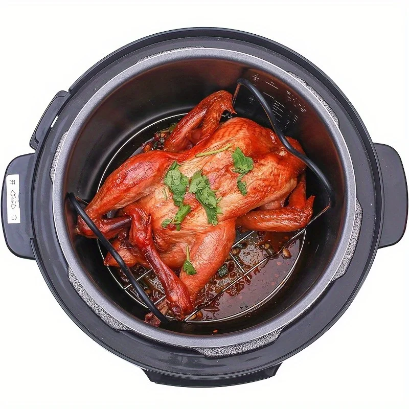 1pc Steamer Rack Trivet with Heat Resistant Compatible with Instant Pot Accessories Quart, Rack Pressure Cooker Trivet
