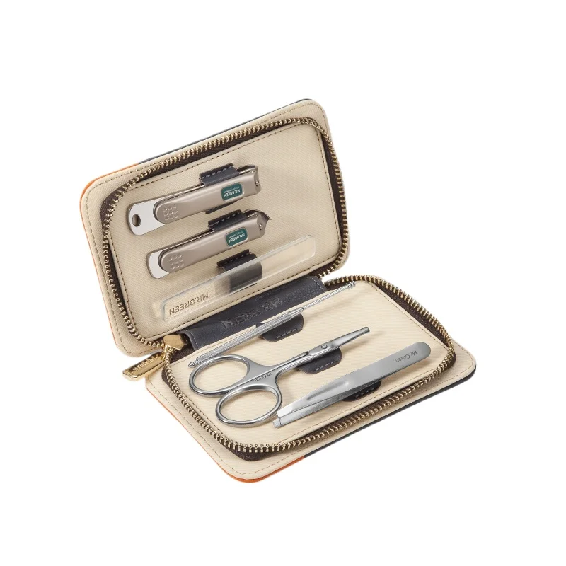 MR.GREEN-6 인 1 매니큐어 세트, 스테인레스 손톱깎이, 큐티클 유틸리티 매니큐어 세트 도구, 네일 케어 그루밍 키트, 손톱깎이 세트