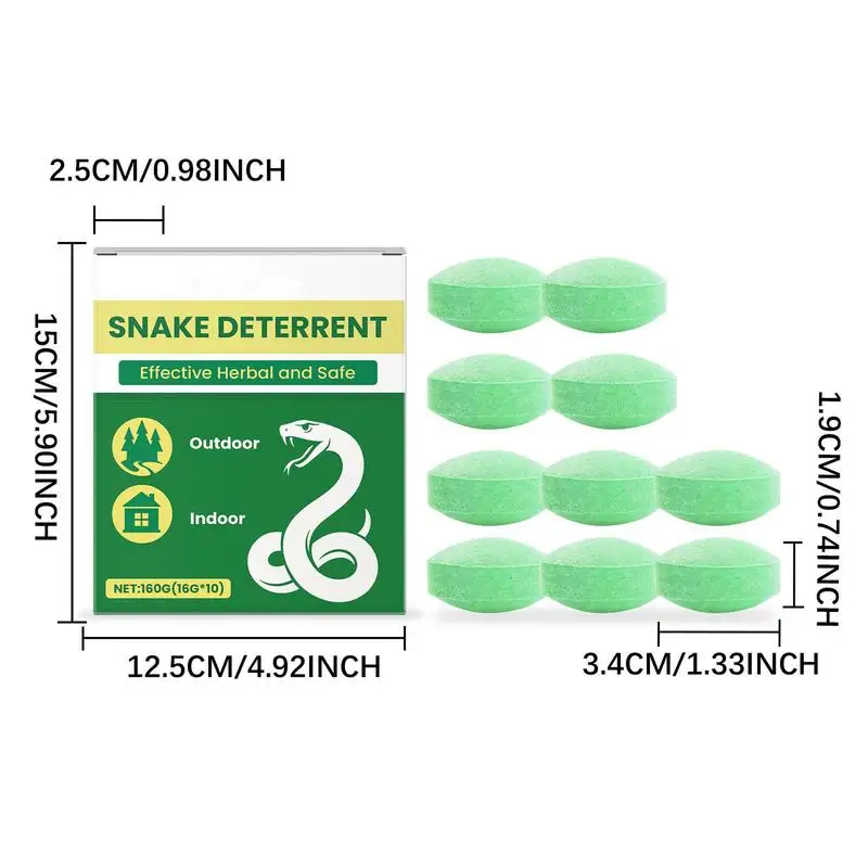 Outdoor Snake Repeller Camping Serpent Prevention Fast-Acting Long-Lasting Snake Repeller For Yard Lawn Garage Garden Camping