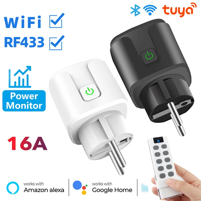 Wireless Remote Control Outlet - Wifi Rf433 Eu Smart Socket Plug Outlet 16a  - Aliexpress