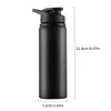 Metal Sports Bottles with Snap Lid Portable Bike Water Bottle Reusable Travel Bottles with Handle Bulk Pack for Gym Hiking Sport 4