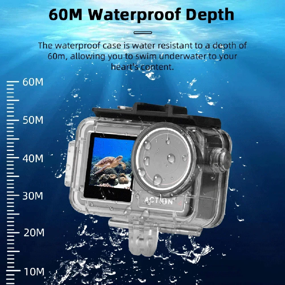 Underwater Waterproof Case Compatible With DJI Osmo Action 5 Pro/Action