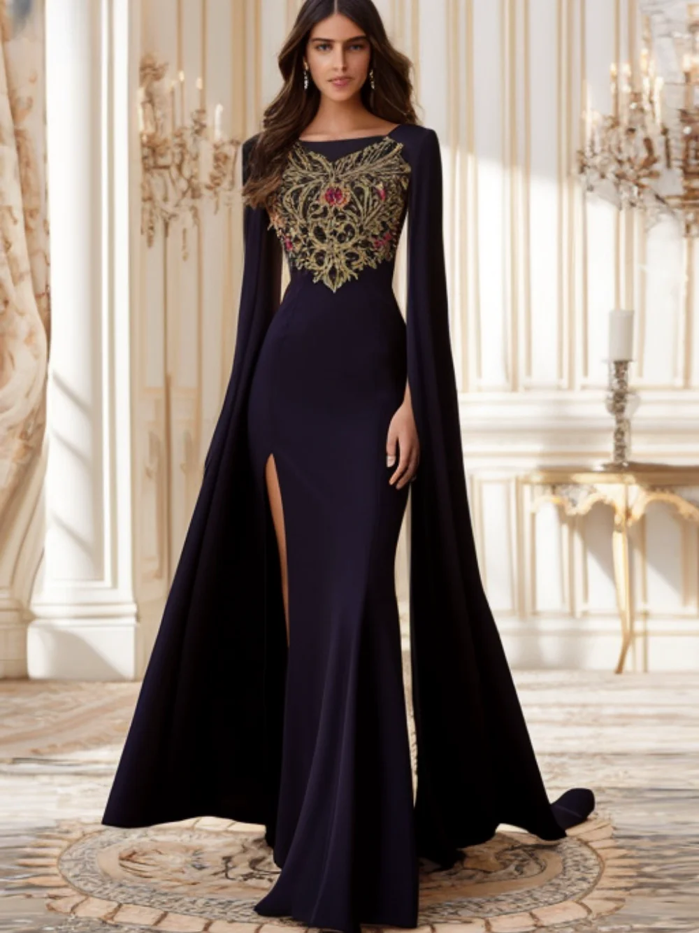 Рисунок 2 - Атласное женское платье-Русалка для выпускного вечера