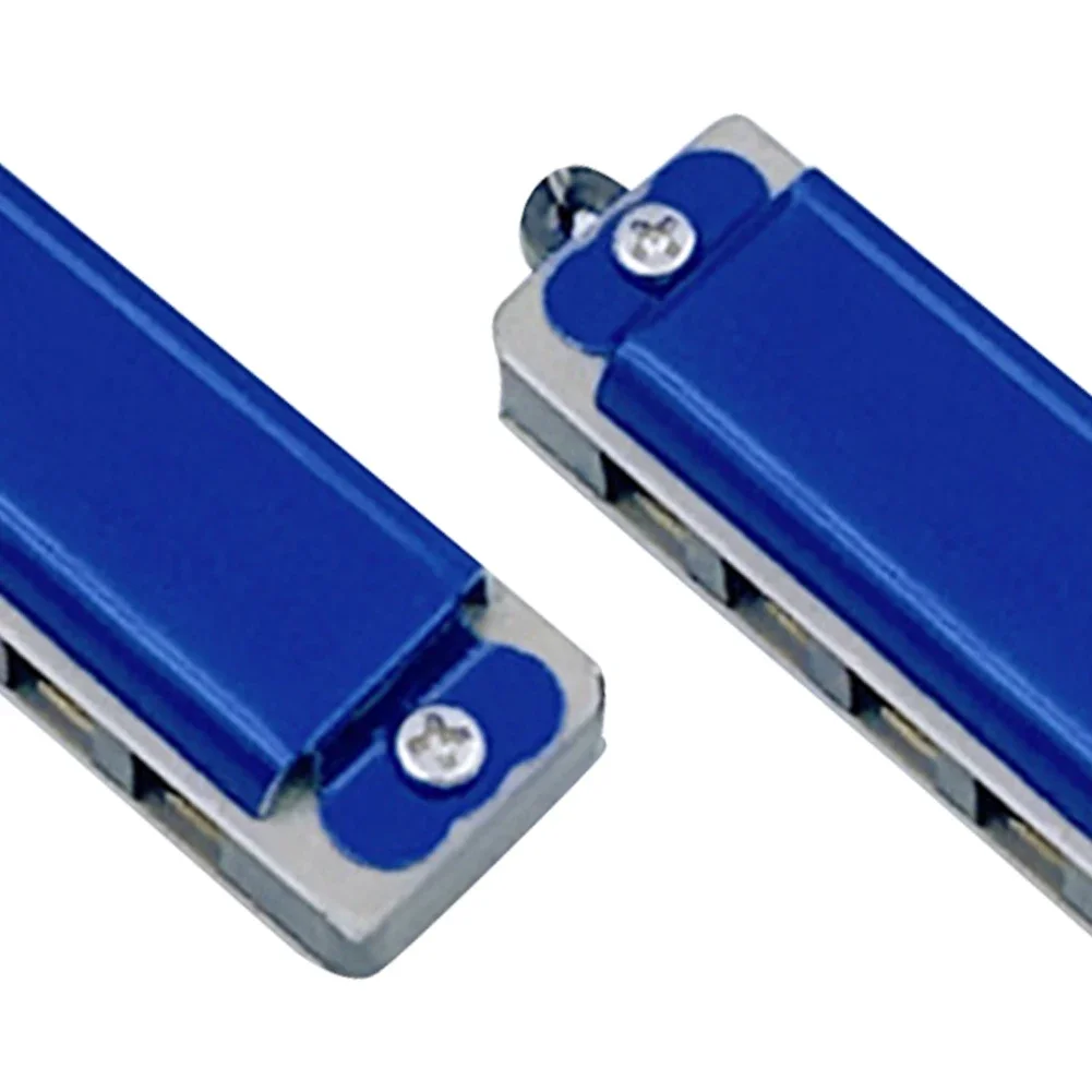 Mini Metal Harmonica Necklace Musical Instrument for Kids and Beginners