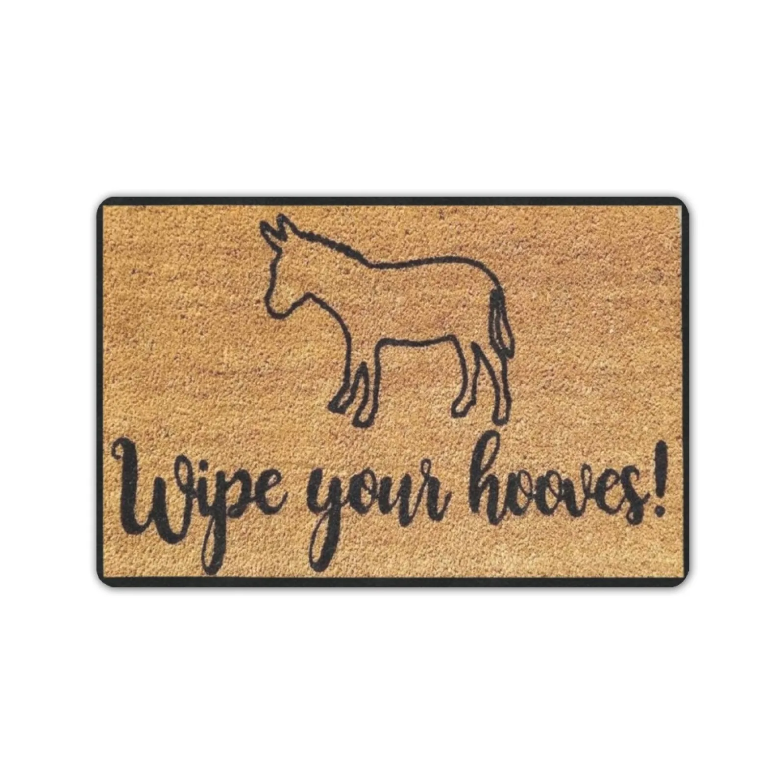 

WIPE YOUR HOOVES Doormat Rubber Entrance Floor Mat Porch Decor Shoe Gift Front Outdoor Door Mat
