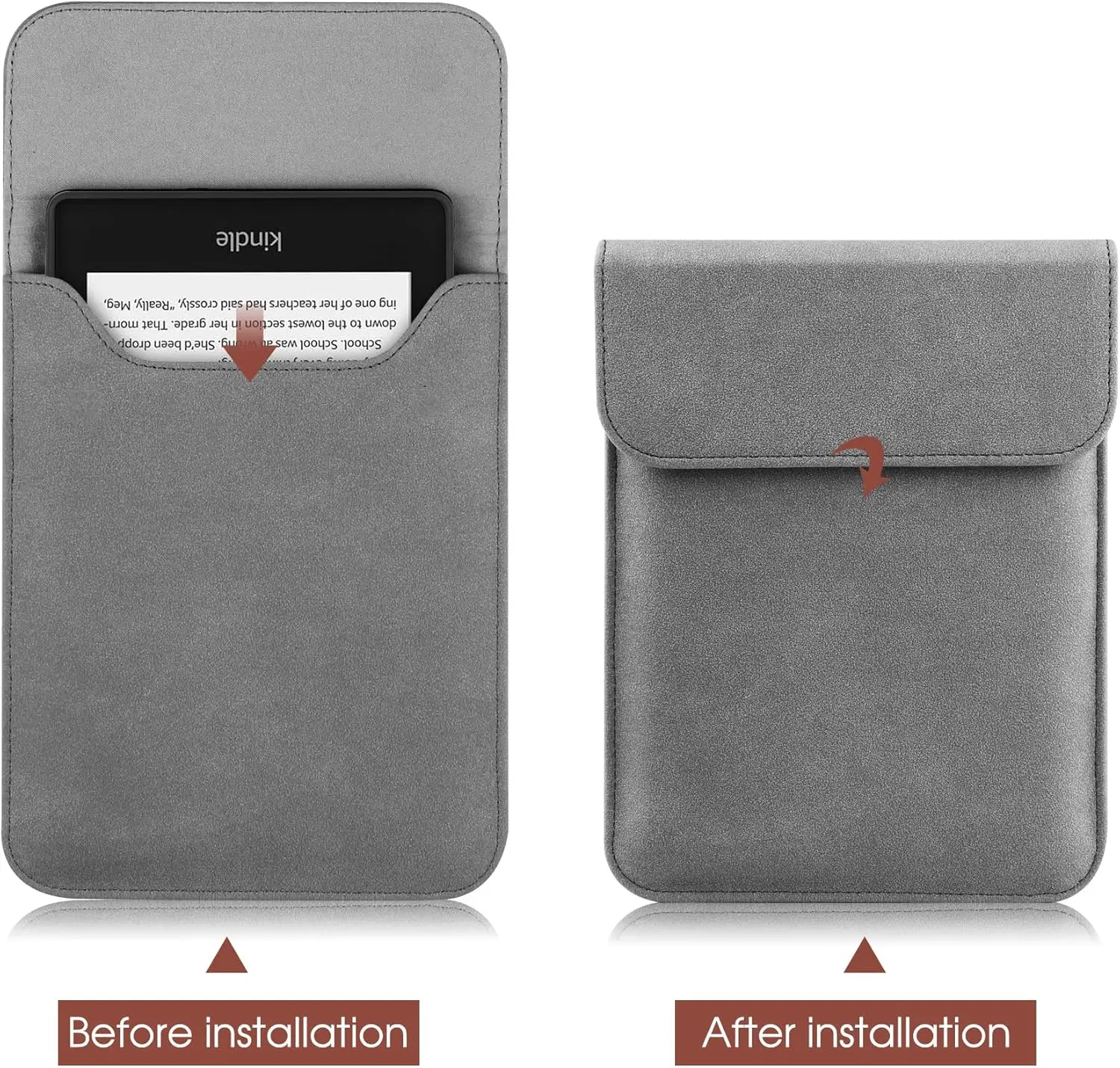 Enhanced eBook Storage Bag Case with Free Hand Strap, 6-Inch