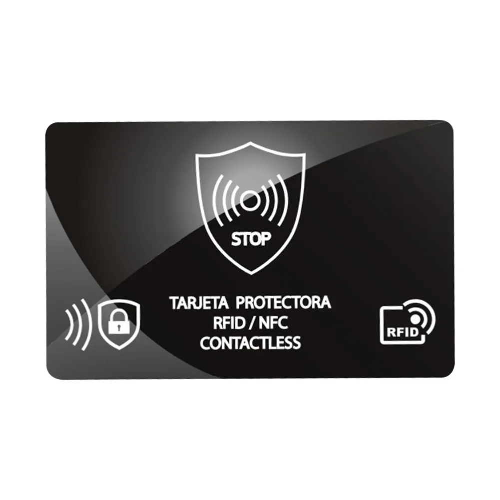 5Pcs RFID 차단 카드 한 장의 카드로 지갑 전체를 보호합니다. NFC 직불 신용 카드 여권 케이스 지갑용 여권 보호기