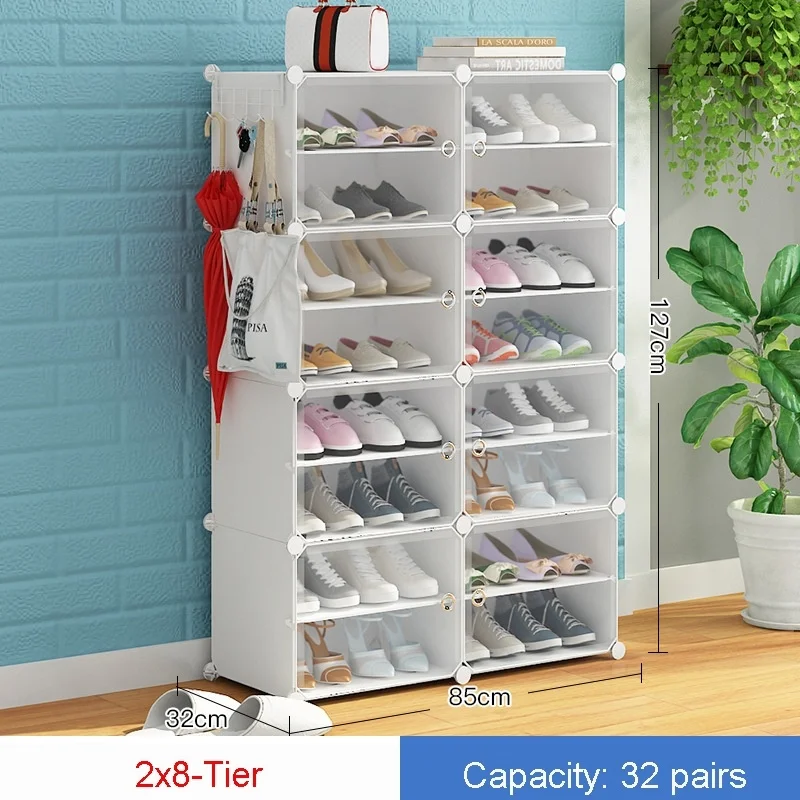 Shoe Rack Large Capacity Storage 12 Diy Plastic 6 24-96 Pairs