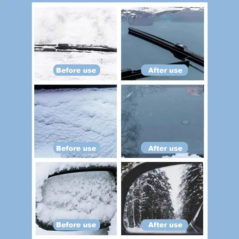 100ml Car Windshield Deicing Spray Snow Melting Spray Anti-Frost Defroster Ice Remover Window Ice Melting Agent Liquid