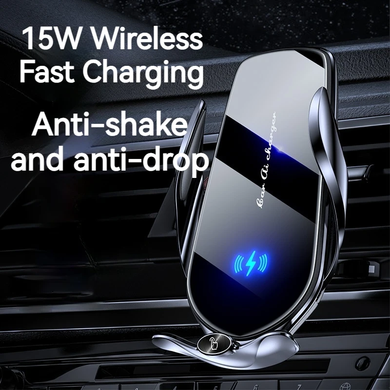 15W Automatic Wireless Car Phone Charger with Magnetic Mount