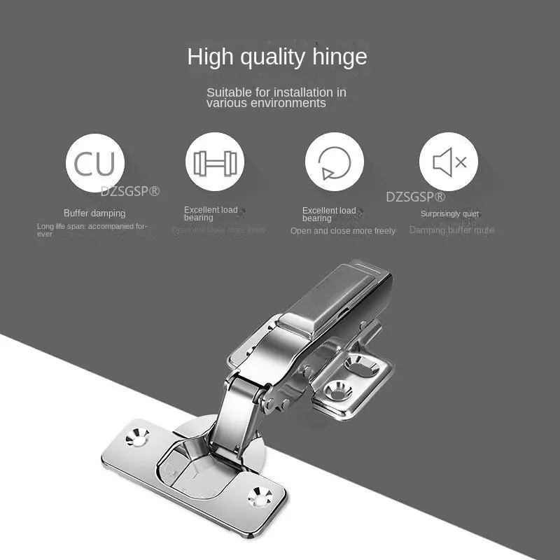 Damper er Soft Quiet Closing for All Kitchen Cupboard Furniture Hinges Stainless Steel Hydraulic Cabinet Door Hinge
