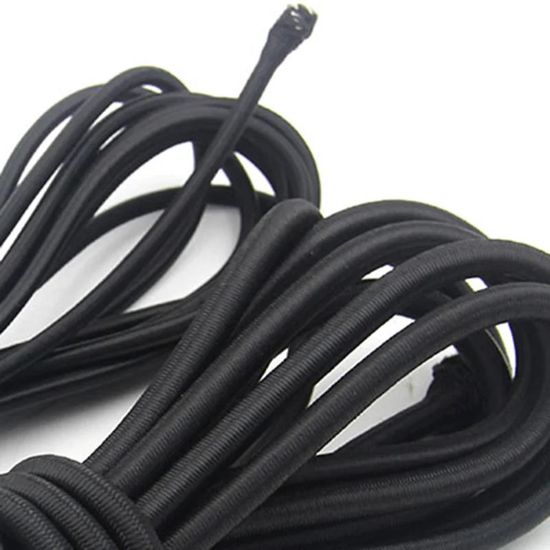 5/10 Meters/Lot 3/5/6/8/10mm Black Round Elastic Band Cord Elastic Rubber Stretch rubber Rope For Sewing Garment DIY Accessories
