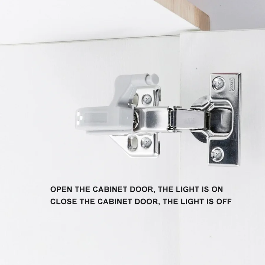 3pcs LED Inner Hinge Lamp Under Cabinet Lights Universal Wardrobe Cupboard Sensor Lights for Bedroom Kitchen Closet Night Lamp