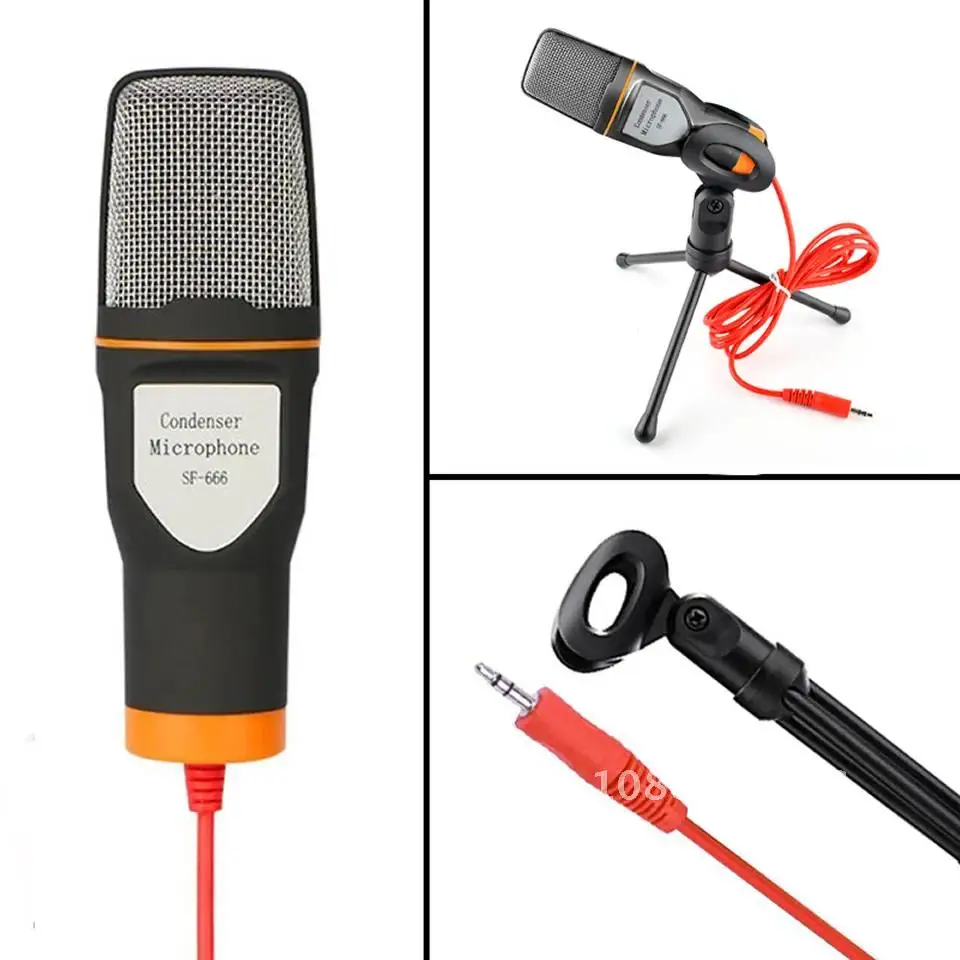 

3.5mm recording Condenser Microphone mobile phone microphone Jack microfone for Computer PC Karaoke iphone Android mic