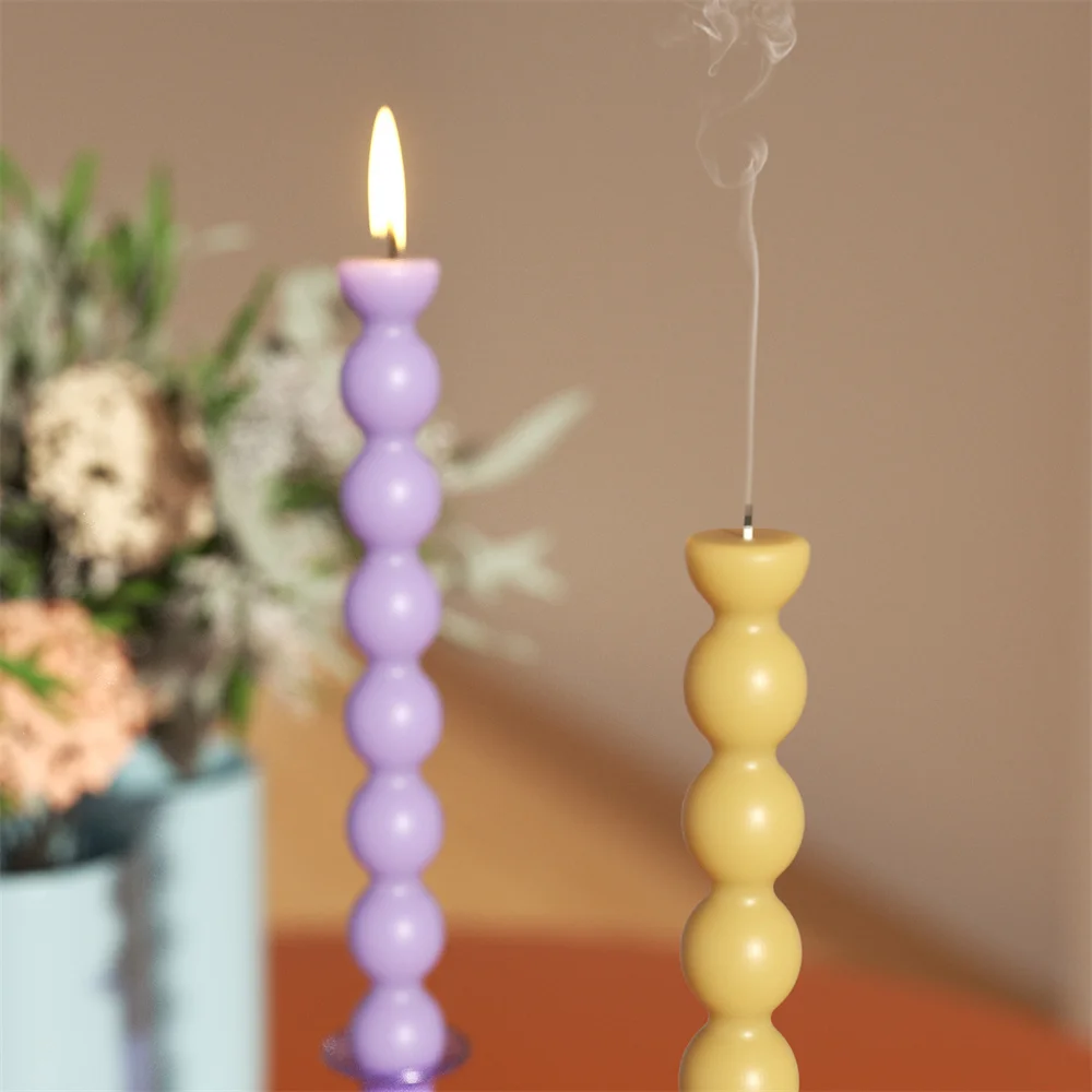 Nicole Heart Taper Silicone Candle Mold 5