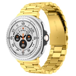 Luxury Stainless Steel Bracelet Band for Smartwatch - Premium Watch Strap Accessory (Gold)