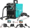 MIG Welder, 110V/220V Dual Voltage Gas/Gasless Flux Core,Flux/Solid Welder Digital Screen Display 1