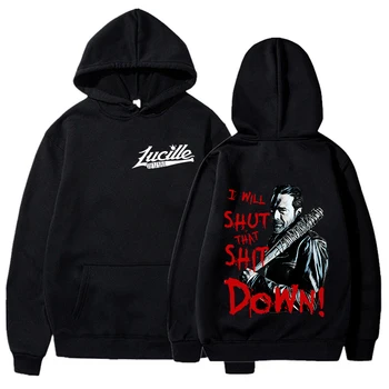 New Negan-This Is Lucille The Walking Dead Print Hoodies Women Causal Tops Unisex Harajuku Long Sleeve Sweatshirts