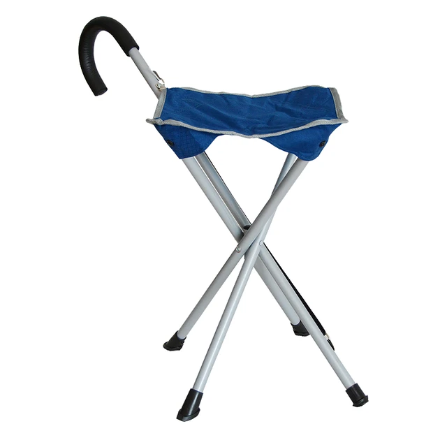 Walking stick chair walking stick for the elderly Four-legged anti-slip  crutch for the elderly multifunctional folding stoo. - AliExpress
