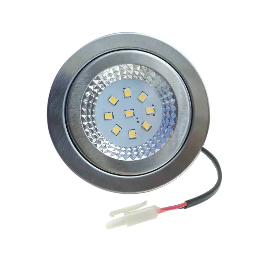 Hotte de cuisine à LED, 12V, 220V, 1.5W, DC 12-60mm, ventilateur de fumée, chaînes halogènes 20W, 2 pièces