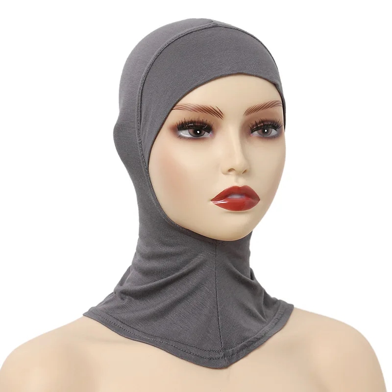 라마단 이슬람 여성 Hijab 모자 베일 Turban 패션 이슬람 내부 보닛 Soild Jersey Underscaf 모자 모자 숙녀 Headscarf