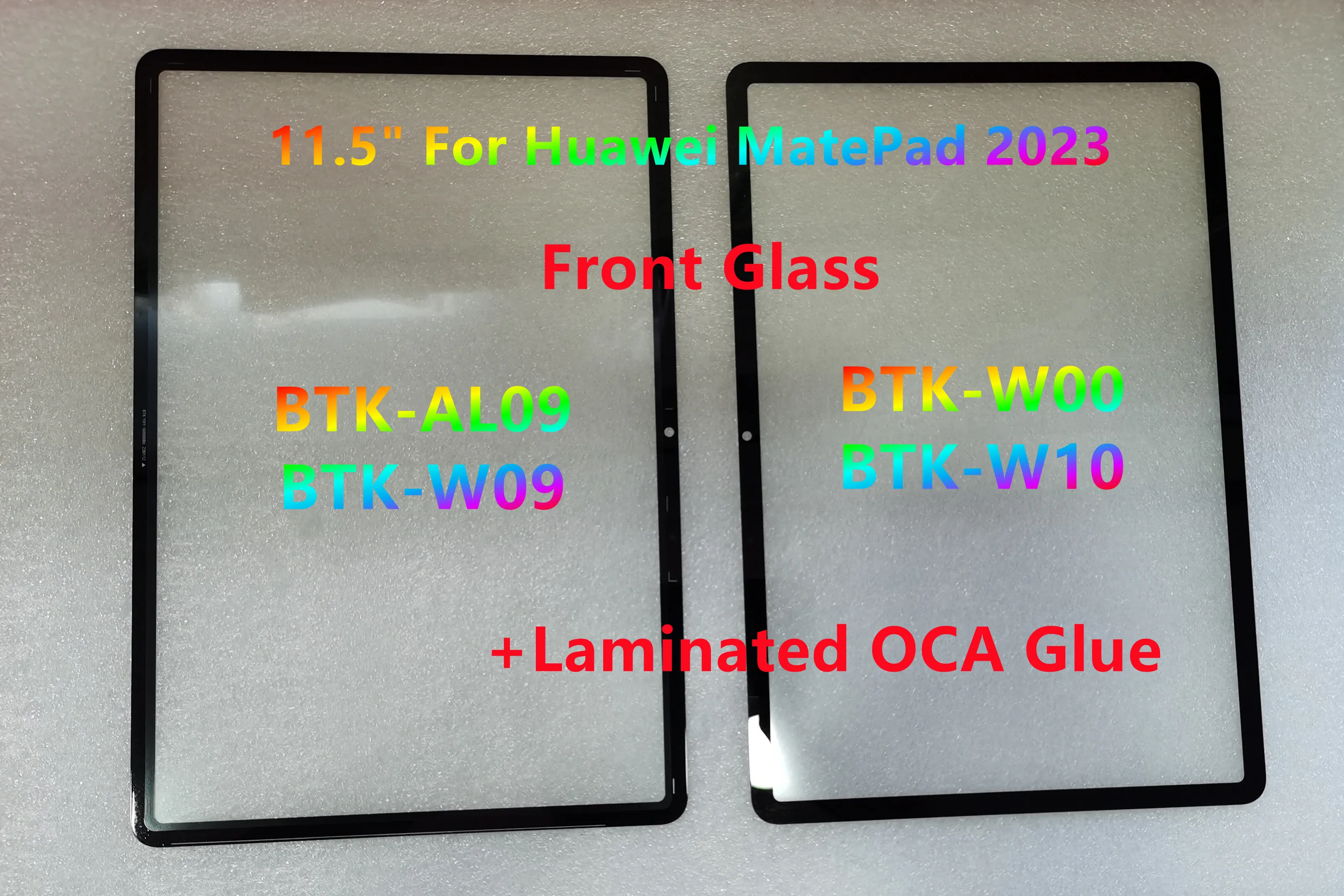 

New 11.5" For Huawei MatePad 2023 BTK-AL09 BTK-W09 BTK-W00 BTK-W10 Touch Screen Front Glass LCD Outer Panel + Laminated OCA Glue