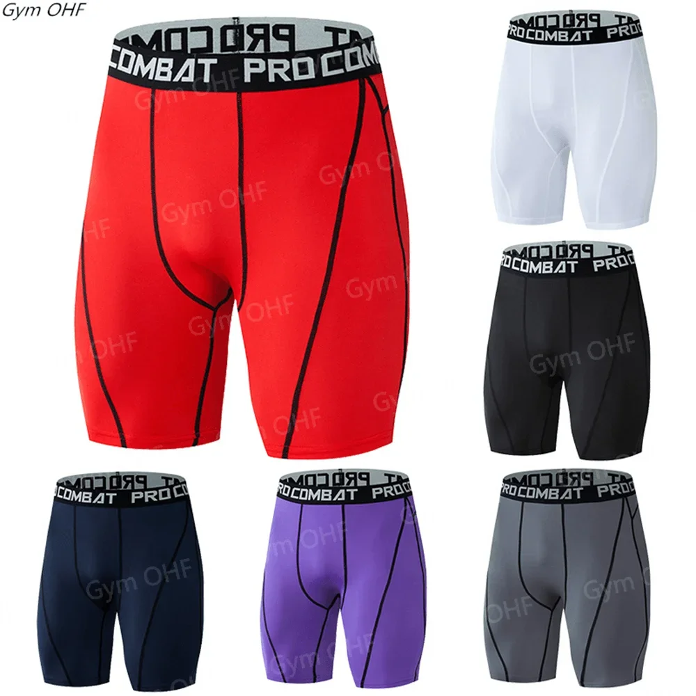 New Summer Men's New Sports Fast Drying Compression Tights Basketball Fitness Running Shorts 3XL 4