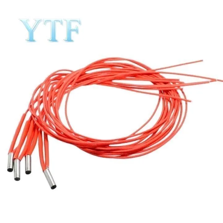 3D 프린터 카트리지 히터, Cr6 se MK Mendel Reprap 압출기 부품, 열 부품, 12V, 24V, 40W, 50W, 6*20mm, 15mm, 30mm, 11cm, 1m