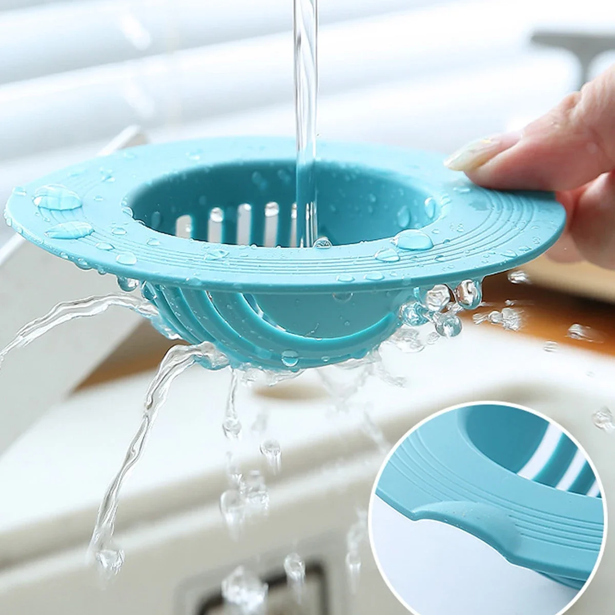 1pc-Sink filter - Kitchen mesh drainage cover - Anti clogging proof
