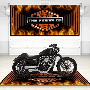 Serene Motorcycle Display Floor Mat 1
