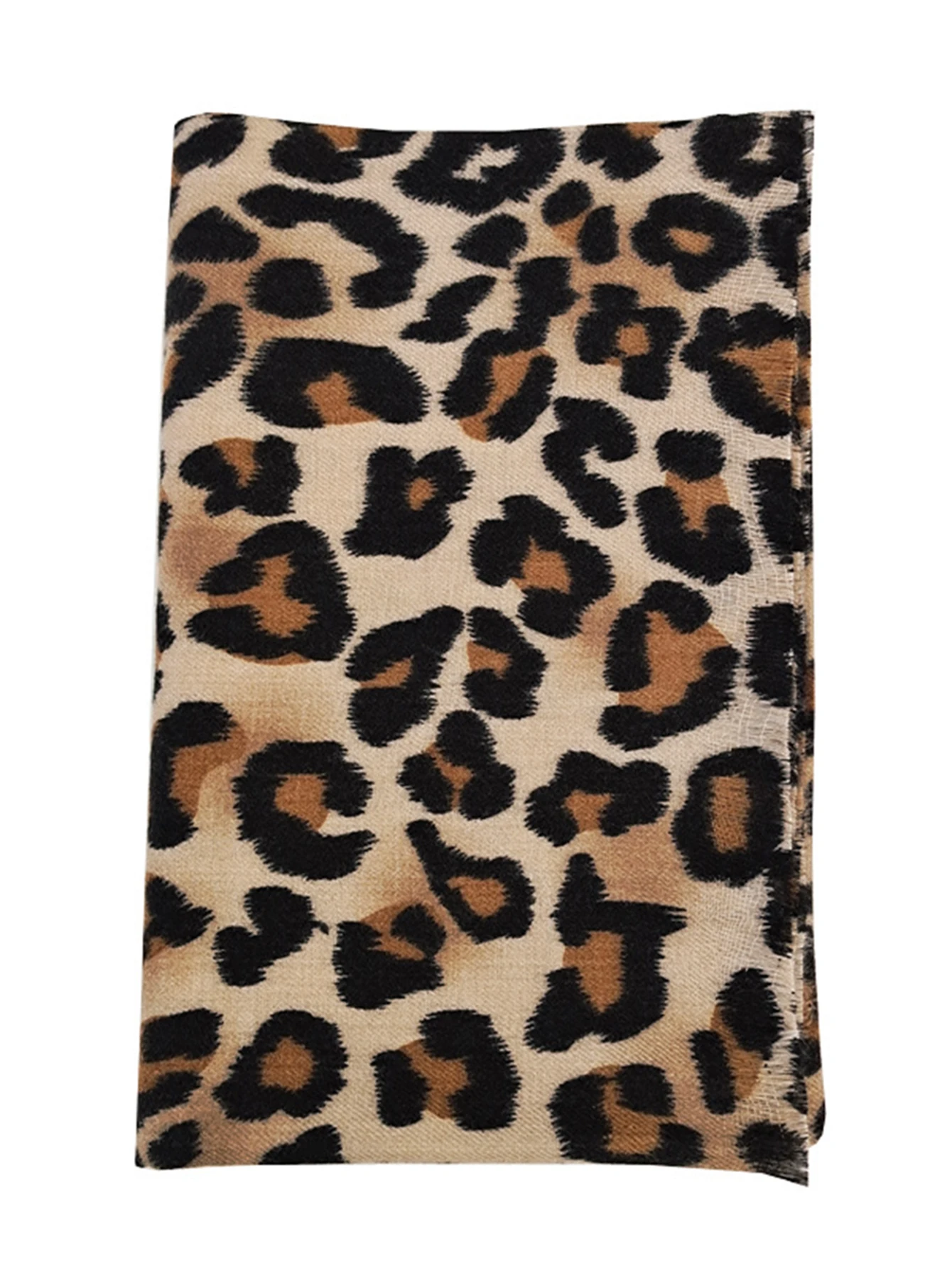 Leopard Scarf Imitation Cashmere Neckerchief For Women Winter Top Selling Scarf Neck Cover Outdoor Windproof Neckerchief 5