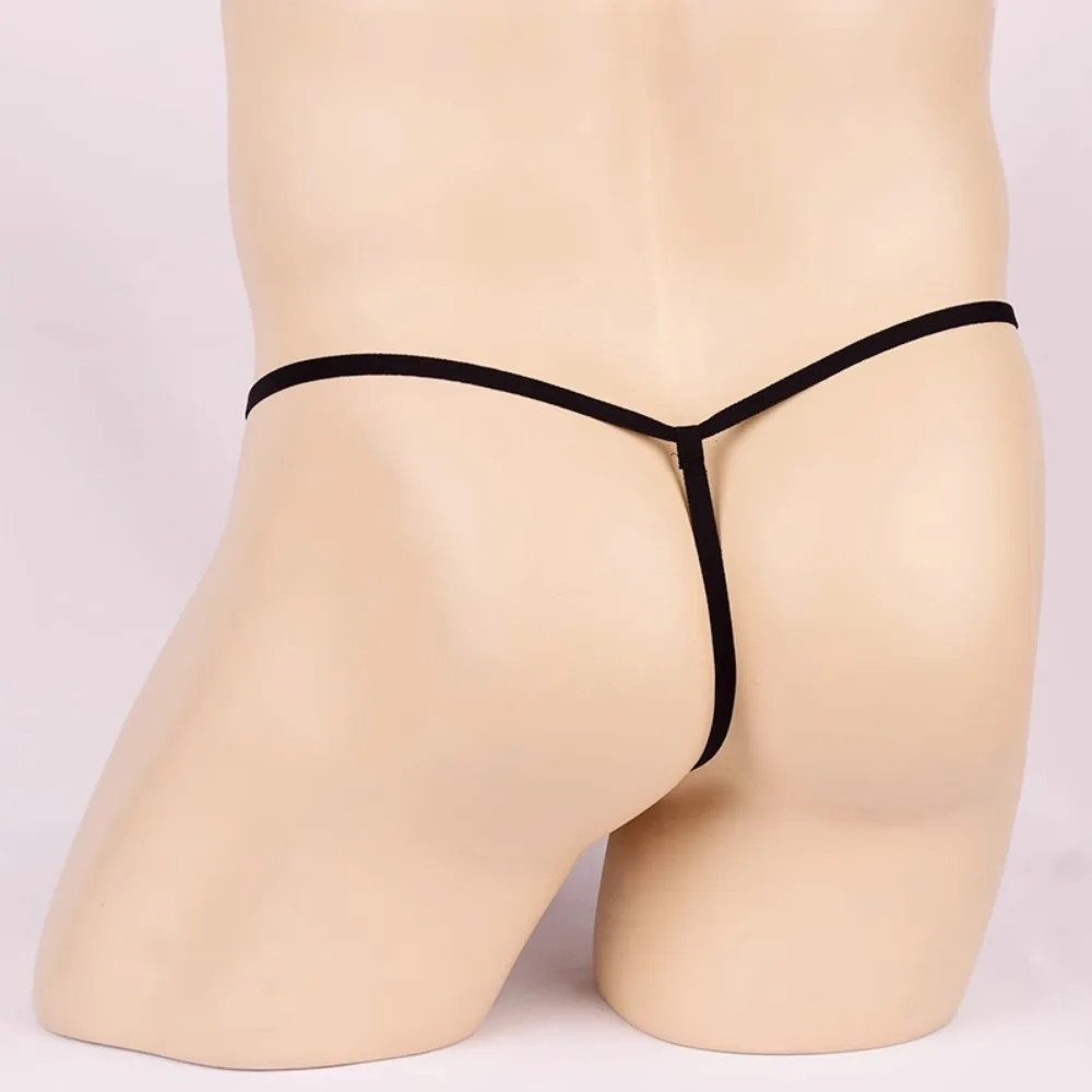 Sexy Underwear Thong Men Fun Underpants Thong Gay Transparent Elephant Pants Sexy T Pantsleopard Print Elephant Trunk T Pants male underwear