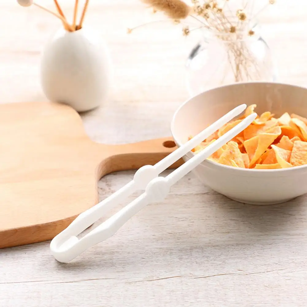 18cm Snack Clip Food Grasping Plastic Finger Chopsticks Potato Chip Tongs Salad Food Clip Lazy Chopstick Food Gadgets For Home