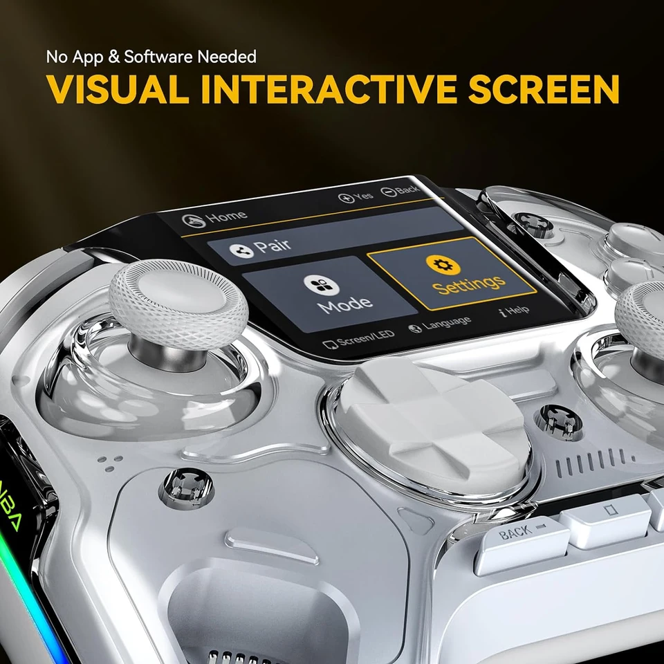 Wireless Gaming Controller Mamba One V2 For IOS/Android/Switch/PC Hall Effect Stick RGB Light 1800mAh With Charging Dock_voghion.com