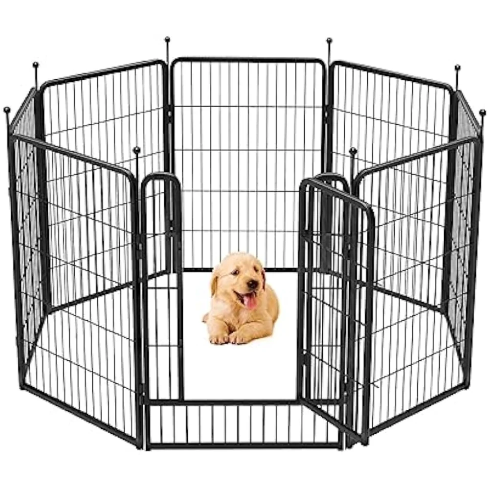 

FXW Rollick Dog Playpen Designed for Camping, Yard, 40" Height for Small/Medium Dogs, 8 Panels