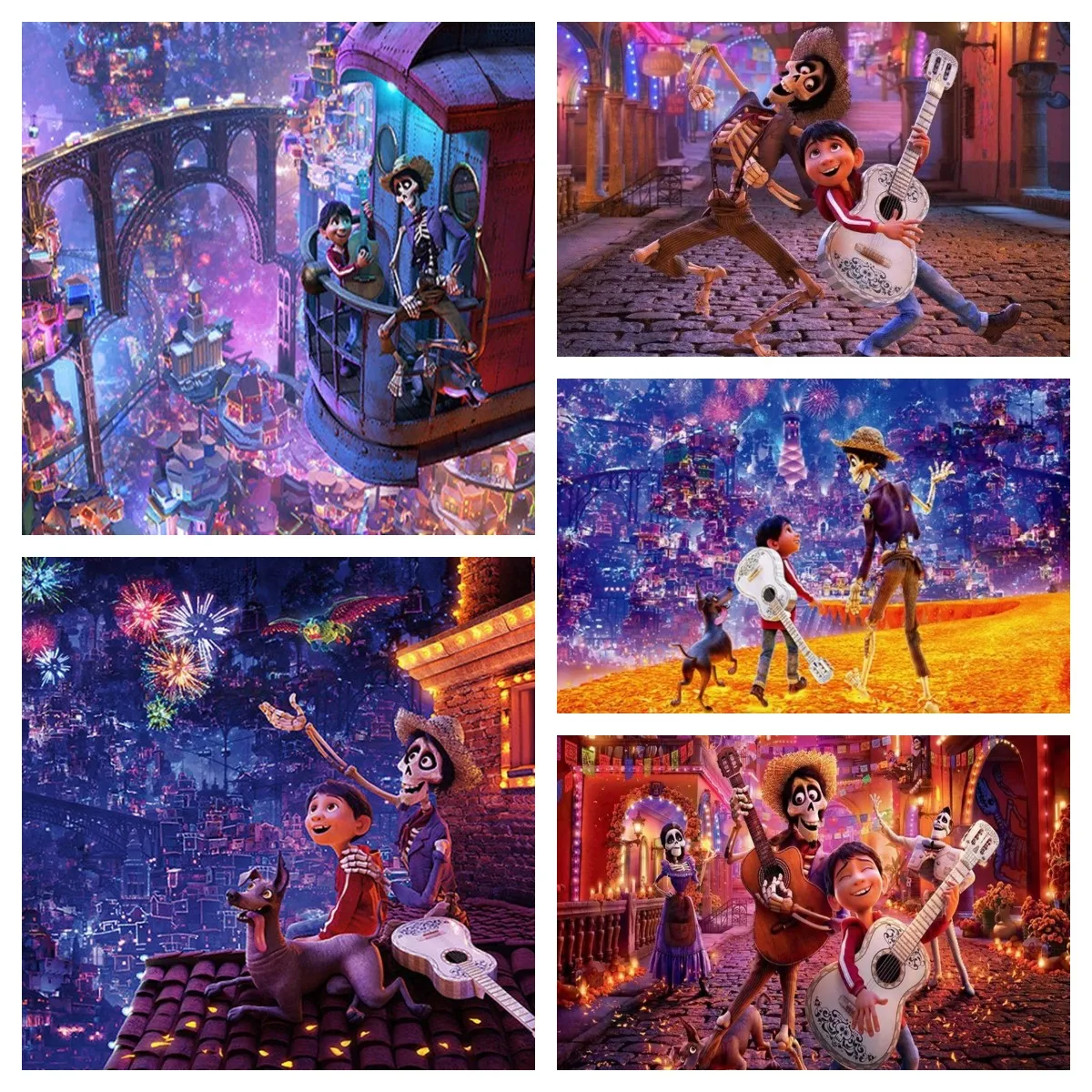 5D Diy Diamond Painting Kit Classic Disney Mosaic Art Movie Coco Fantasy Film ‎Nordic For Living Children Room Home Decoration