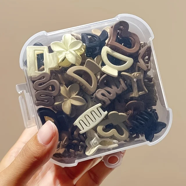 5/10/20/30pcs Beige Mixed Pack Small Clips, Cute Girl Accessories - Perfect for Daily Use, Special Occasions, or Travel Gifts 1