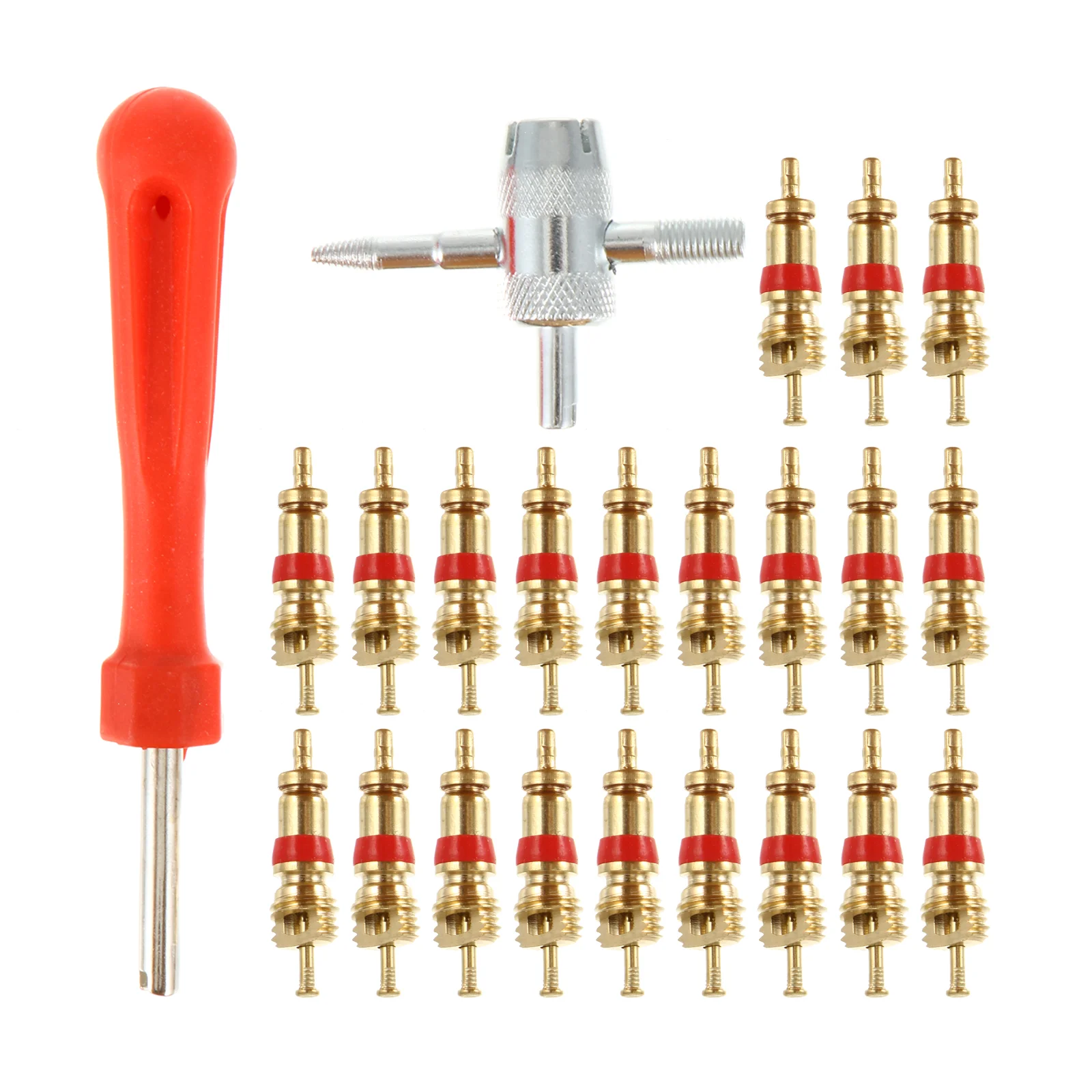 

Valve Removal Tool Core Remove Bike Wrench Single Head Remover Rubber 4-Way Auto Car Accessories