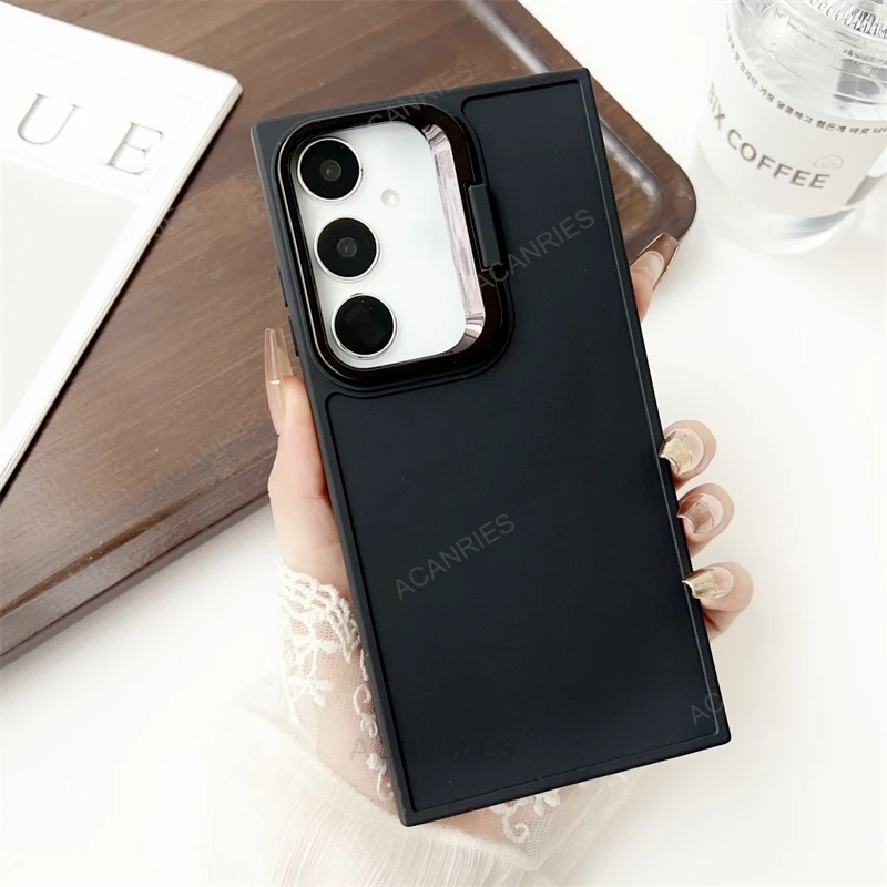 Coque de téléphone en silicone invisible avec support samsung_voghion.com