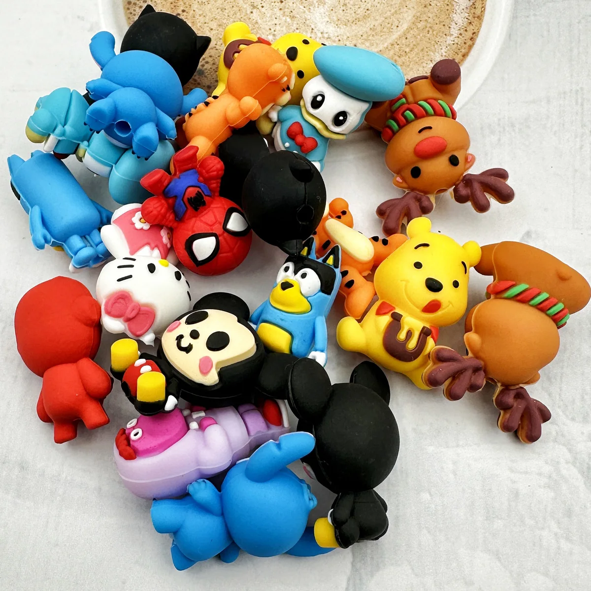 Silicone Beads Jewelry Accessories 10PCS 3D Silicone Beads DIY Originality 3D Beads Silicone Handmade DIY Pen Nipple Chain Jewelry Accessories