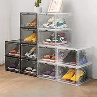 Acrylic transparent shoe box, size 48, large, thick, anti oxidation, front opening, side opening, magnetic suction AJ shoe box 1