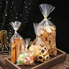 TETP 100Pcs Large Size Top Open Bag Party Handmade DIY Cookies Bread Candy Packaging Storage Clear Opp Plastic Bags With Wire 4