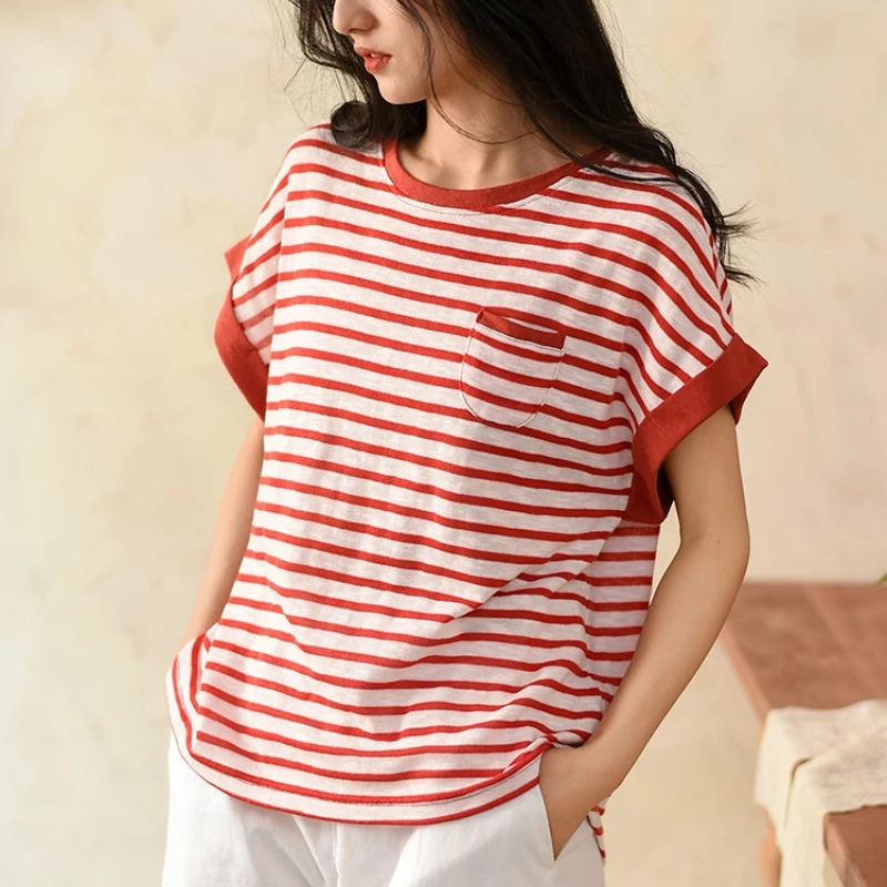 Women Summer O-Neck Short Sleeve T shirts - Loose Sexy Leopard stripe - Plus Size Tops (D19)(TB2)